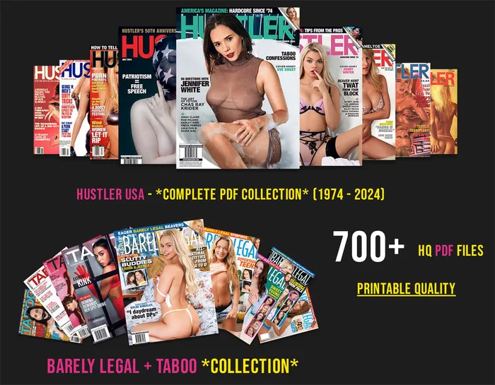 Hustler magazines