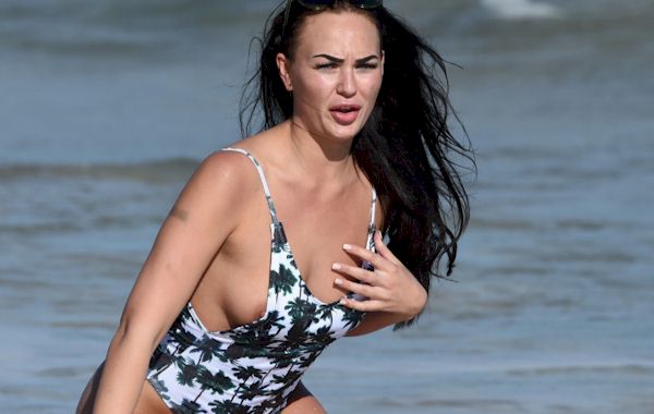 Bikini Malfunction On The Beach - Hayley Fanshaw Swimsuit Nip Slip! â€“ The Nip Slip - Celebrity ...