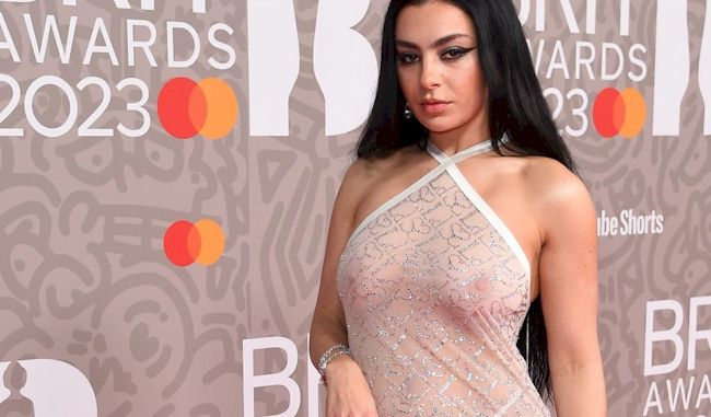 Kim Rogers Panties Porn - Charli XCX Tits and Panties in a Sheer Dress to The BRIT Awards 2023! - The  Nip Slip