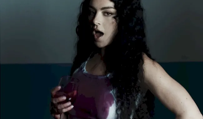 Charli XCX nude in music video