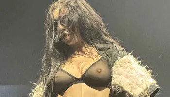 Charli XCX on Stage in a Sheer Bra!