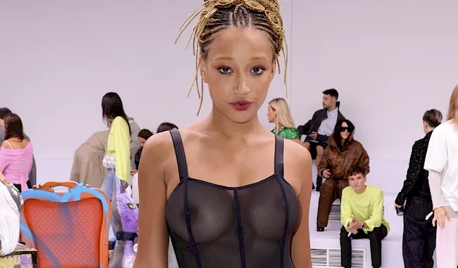 Amandla Stenberg See Through at Paris Fashion Week!