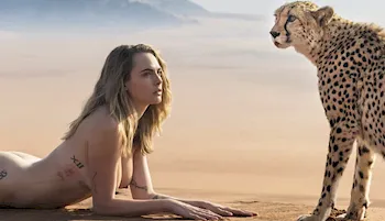 Cara Delevingne Nude With a Cheetah!