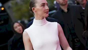 Saoirse Ronan Nipple Pokies at Blitz Premiere!