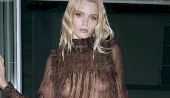 Abbey Lee nude see through