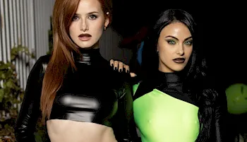 Camila Mendes and Madelaine Petsch pokies