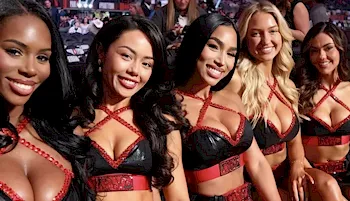 Ring Girls at Jake Paul vs Mike Tyson fight