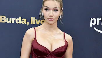 Shirin David red carpet cleavage