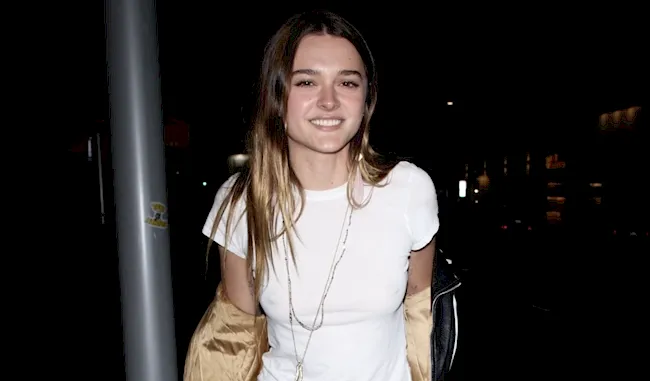 Charlotte Lawrence Braless in a White Top!