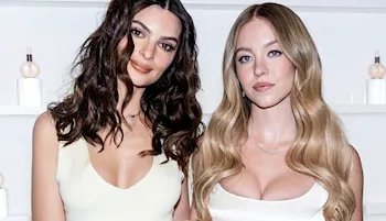 Sydney Sweeney and Emily Ratajkowski Cleavage at a Pop-Up!